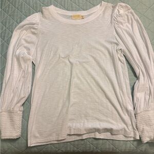 Nation LTD White Long Sleeve Top